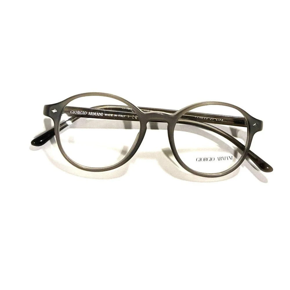 New Giorgio Armani AR7004 5012 Mens Eyeglass Frames Matte Grey Round 48-19~145